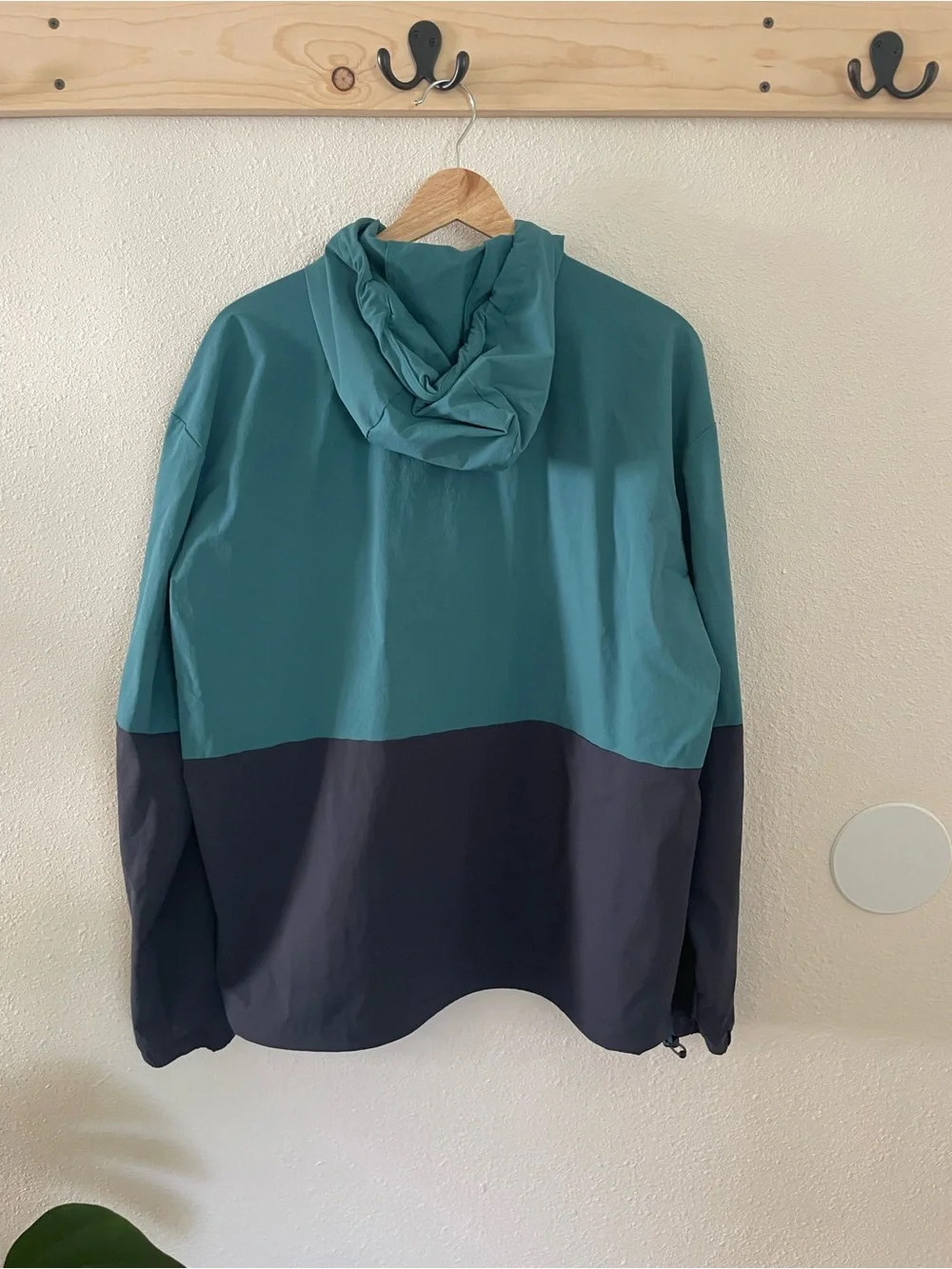 REI Co-Op Trailmade Soft Shell Anorak Jacket Blue Outdoor Hike Camp